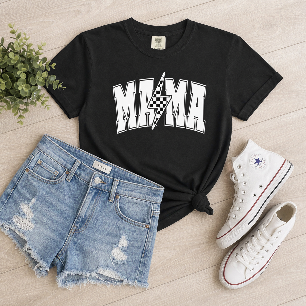 Mama Lightning Bolt Tee - Local Pickup Available
