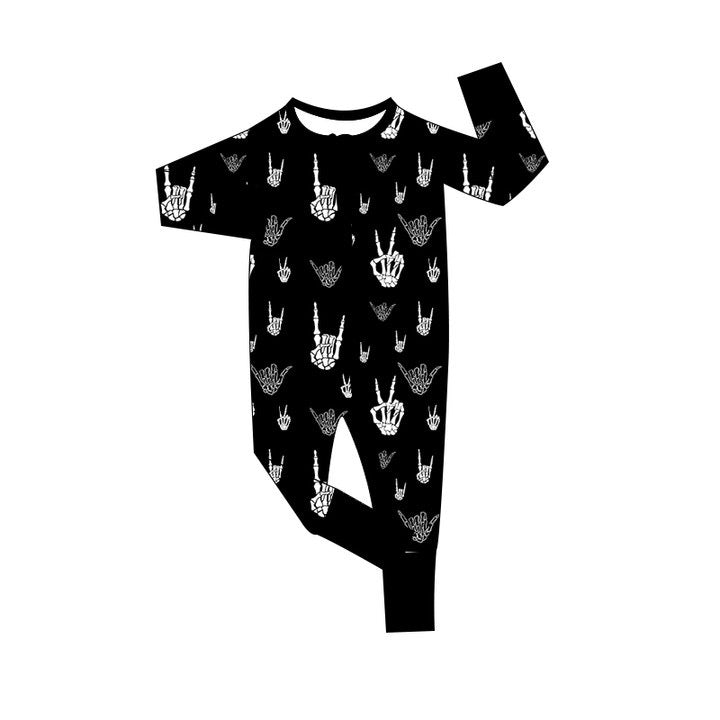 Rocker Skelly Bamboo Pajamas