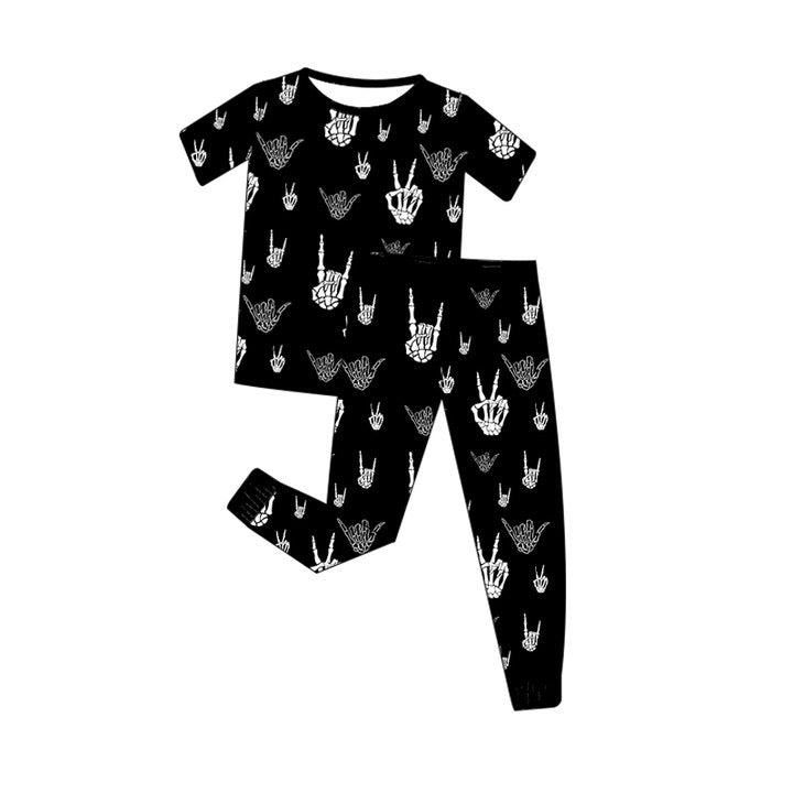 Rocker Skelly Bamboo Pajamas