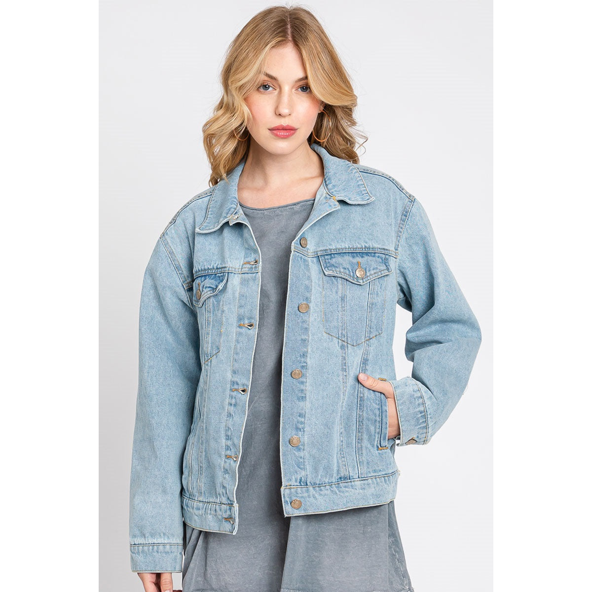Boyfriend Fit Denim Jacket