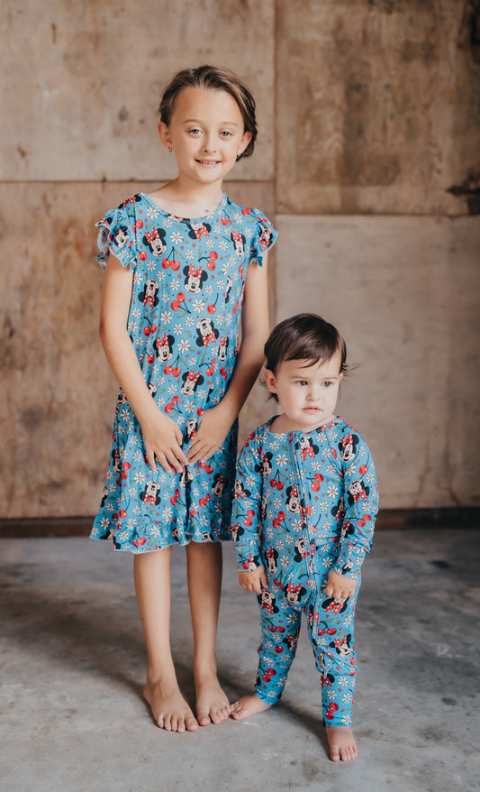 Cherry Blossom Bamboo Pajamas / Nightgown