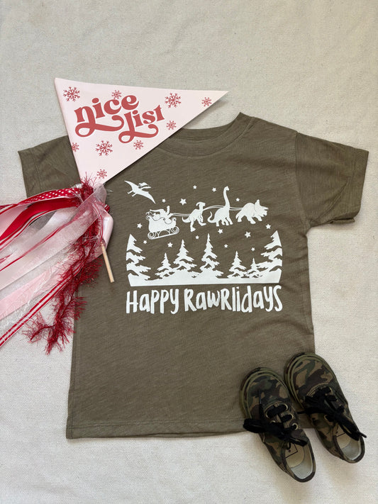 Happy Rawrlidays Tee