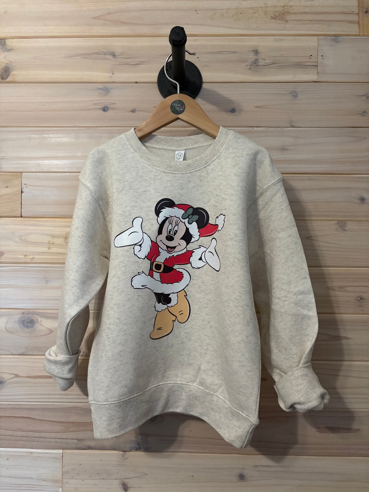 Santa Minnie Mouse Crewneck
