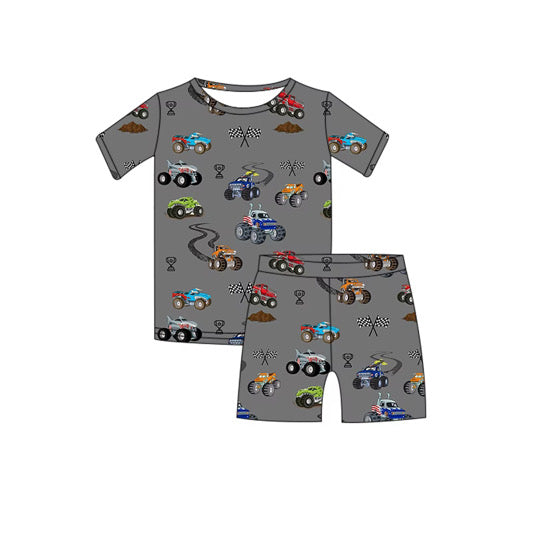 Monster Trucks Shorts Bamboo Pajamas