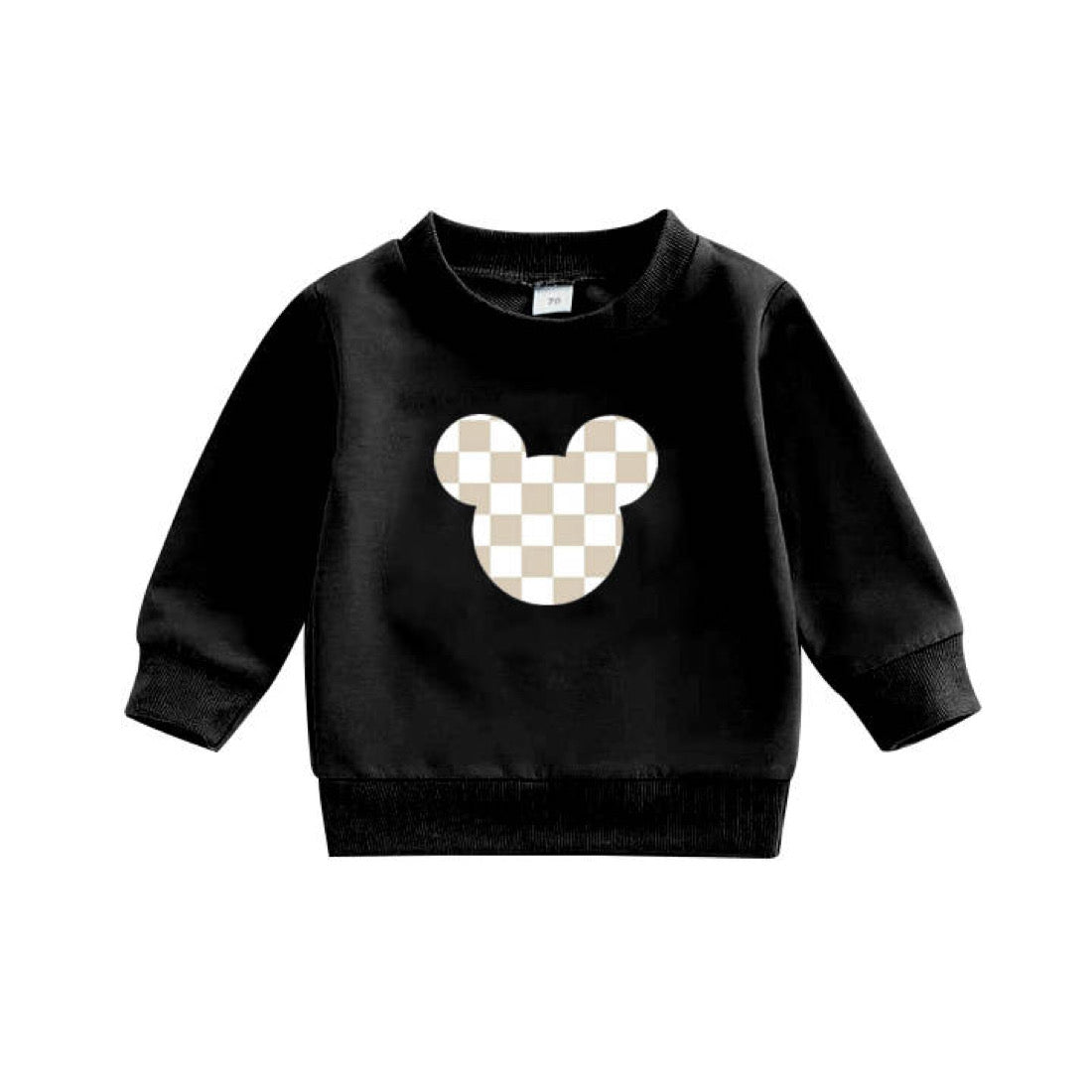 Embroidered Mickey Crew Neck