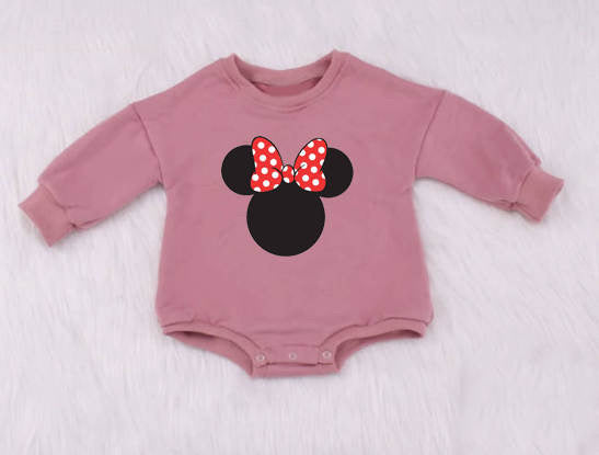 Embroidered Minnie Crew Neck